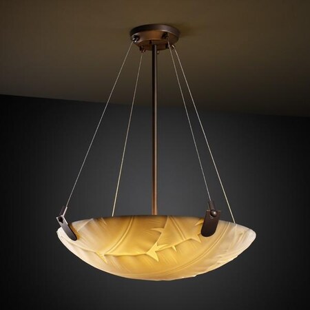 Justice Design Group 24" Pendant Bowl w/ U-Clips PNA-9622-35-BANL-DBRZ